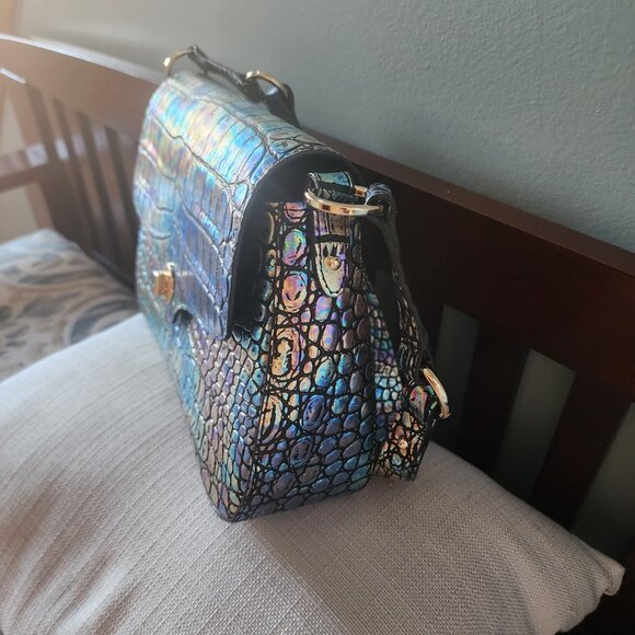 NWT Brahmin Nerida BLACK GALEXIA - Picture 4 of 7